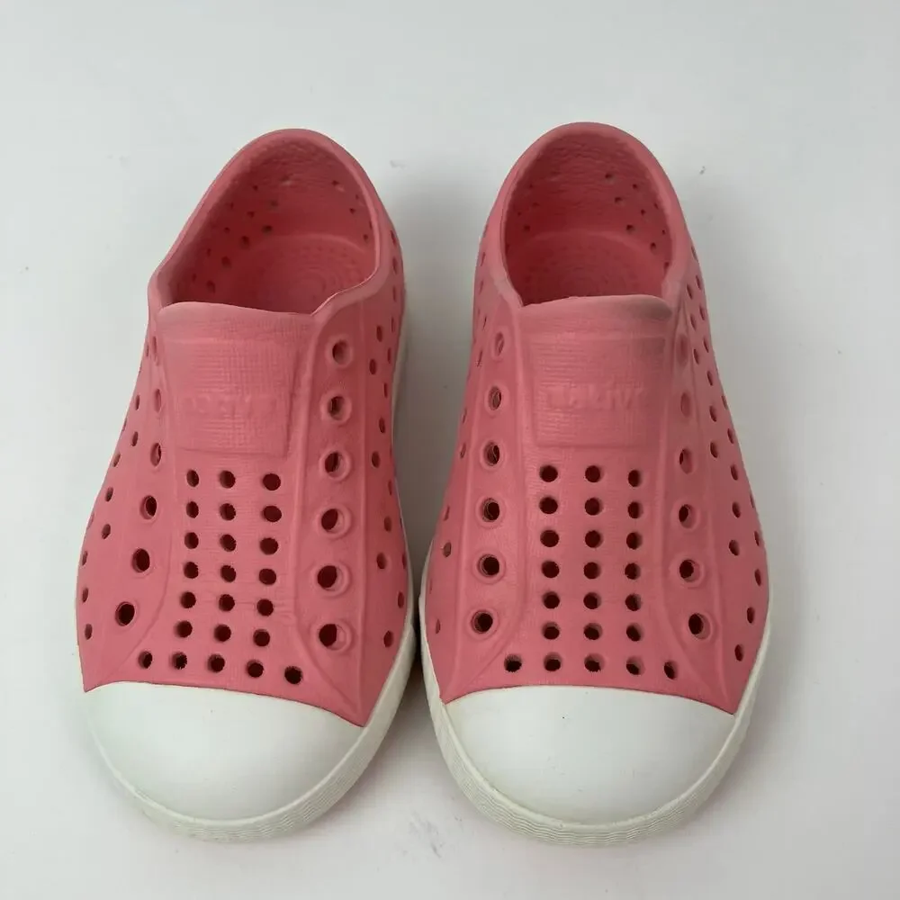 Native Kids Sz C7 Toddler Jefferson Water Shoes Rubber Sneakers Hollywood Pink